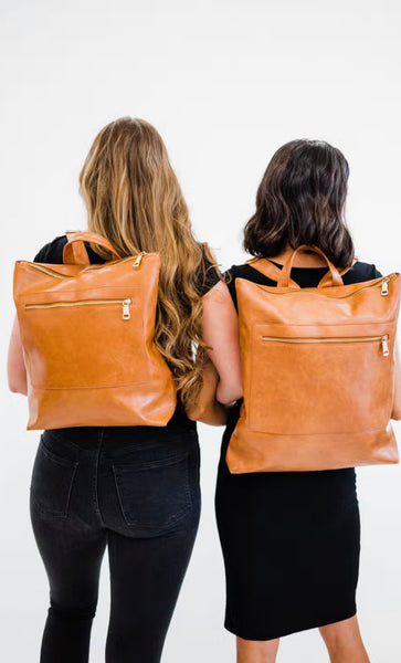 Reese Camel Trendy Backpack | Oversized or Standard