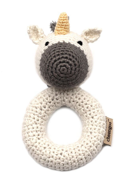 Rattle | Unicorn Ring Hand Crocheted
