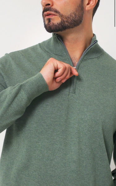Everyday Cotton Quarter Zip Sweater | Elm G