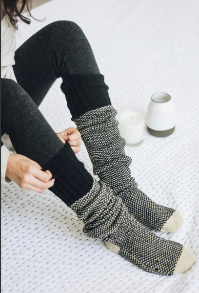 Two-Tone Lounge Socks