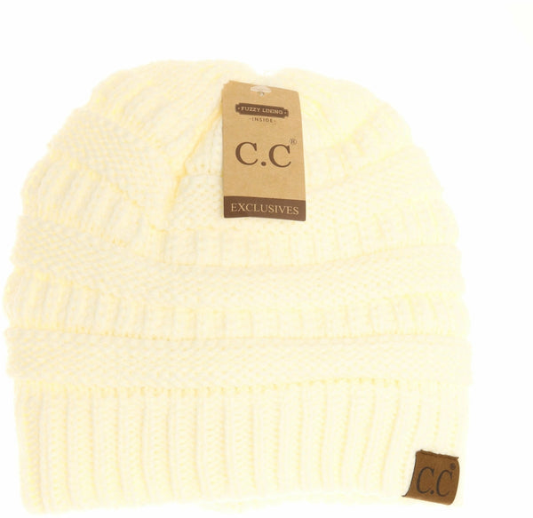 Adult | Classic Fuzzy Lined C.C. Beanie