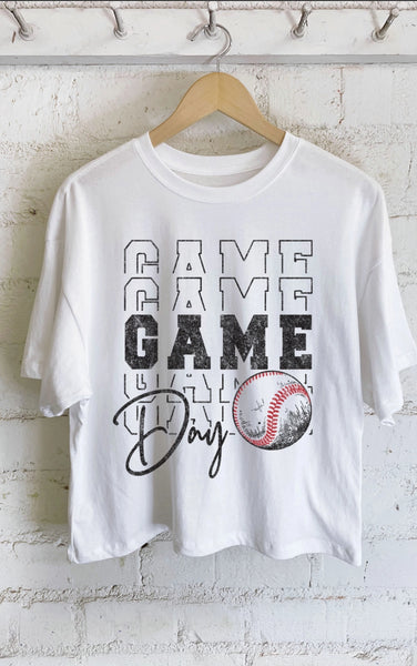 Baseball Game Day | Crop Tee