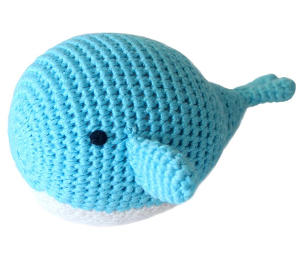 Snuggle Rattle | Blue Whale Crocheted