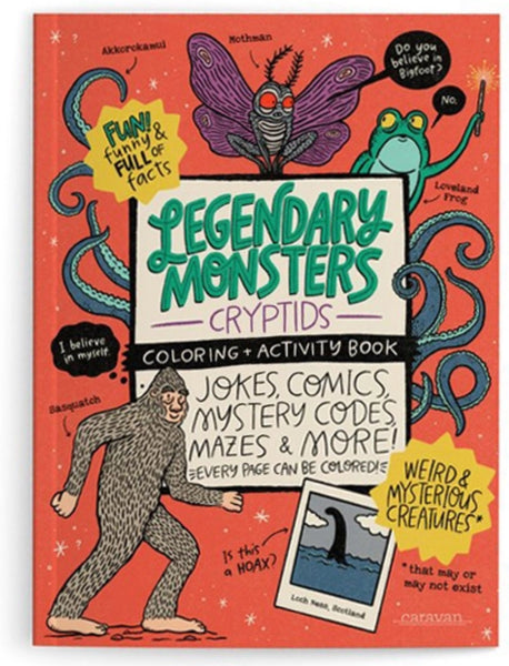 Legendary Monsters Cryptids Activity Book