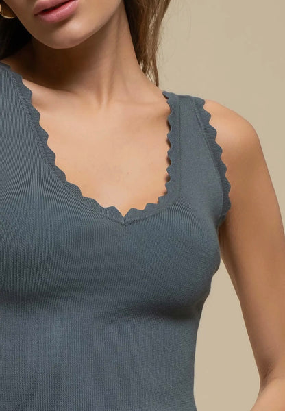 Moody Mae Crop Tank | Jade