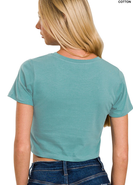 Lexi Cropped Top | Teal