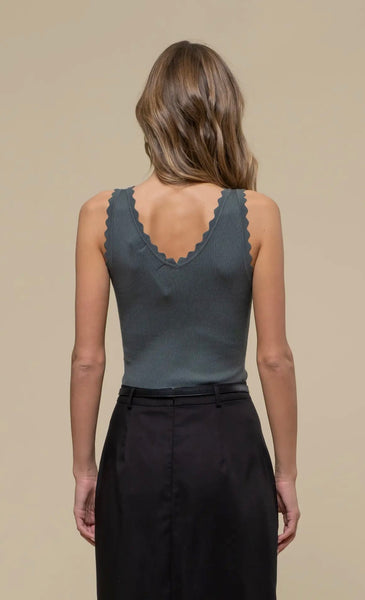 Moody Mae Crop Tank | Jade