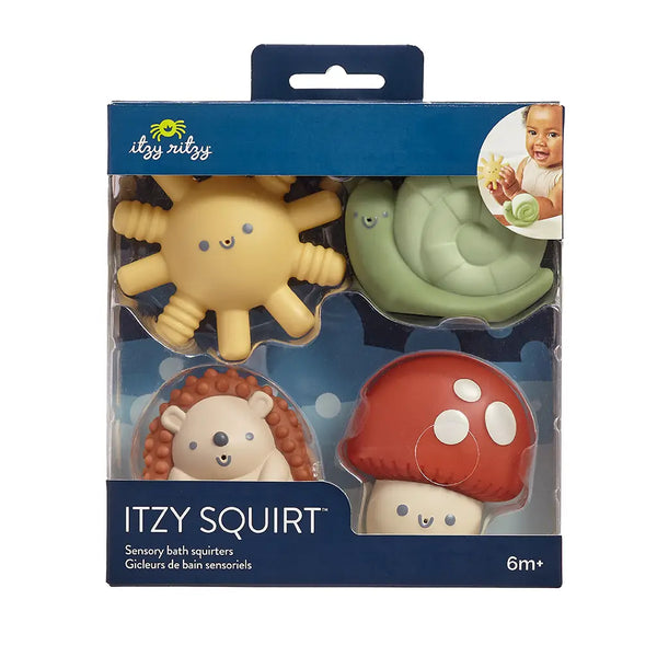 Itzy Squirt | 4-Pack of Soft Bath Toys