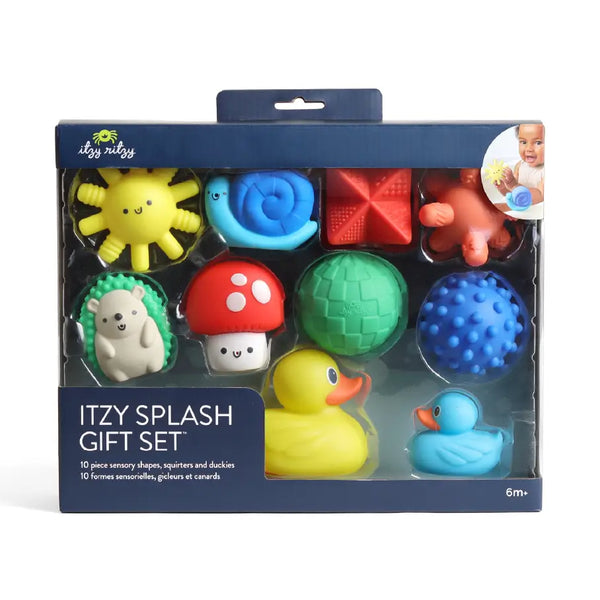 Itzy Splash Gift Set | Soft Bath + Water Toys