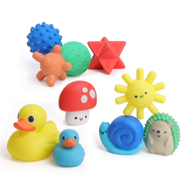 Itzy Splash Gift Set | Soft Bath + Water Toys