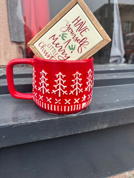 Nordic Tree Mug & Sign