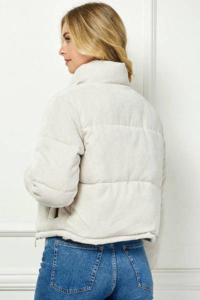 Quilted Corduroy Puffer Jacket