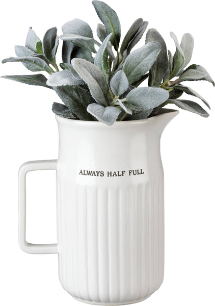 Always Half Full Large Pitcher