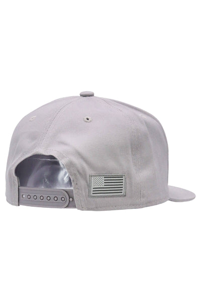 American Flag Flat Brim Patch Hat | Olive