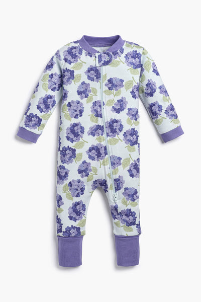 Hydrangeas Baby Romper