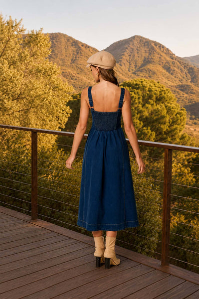 Sweetheart Denim Dress