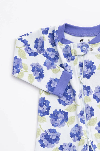 Hydrangeas Baby Romper