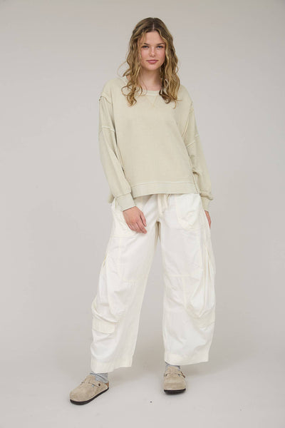 Oatmeal Weekend Patchwork Top