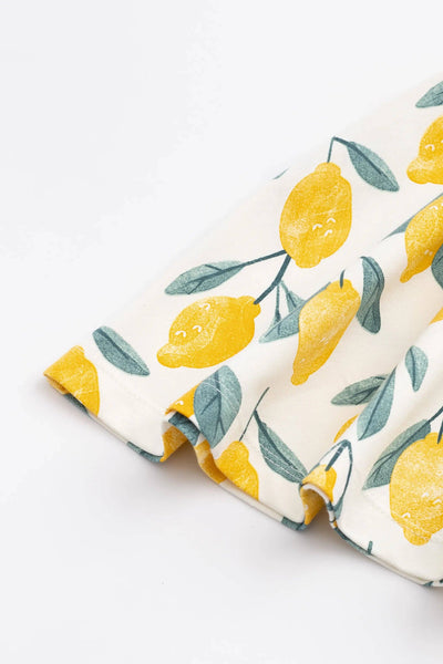 Watercolor Lemons Twirl Dress