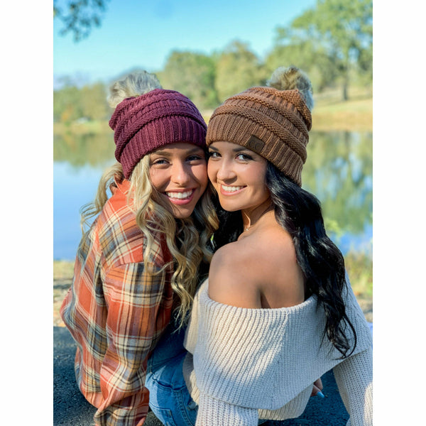 C.C | Fur Pom Beanie