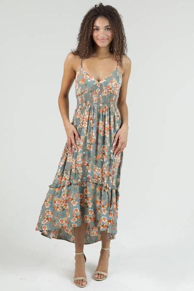 The Meadow Lace-Up Maxi Dress