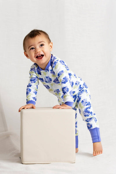Hydrangeas Baby Romper