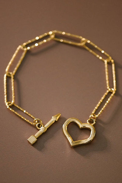 Hearts Chain Bracelet