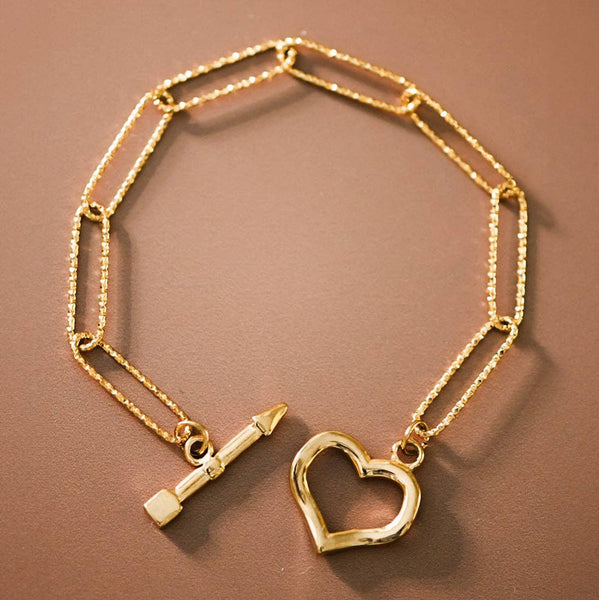 Hearts Chain Bracelet