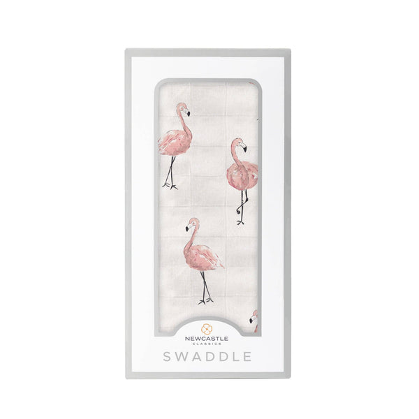 Bamboo Swaddle | Dancing Flamingo