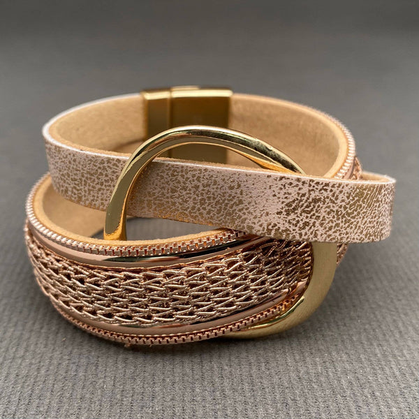 Buckle Leather Magnetic Bracelets