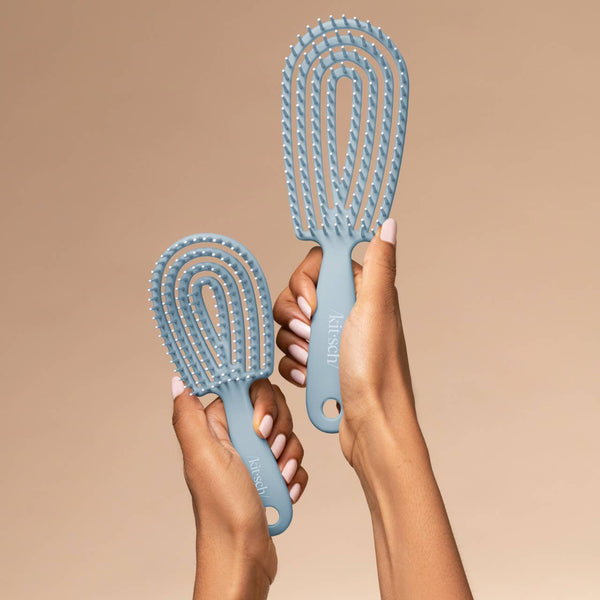 Mini Detangling Flexi Brush | Haze Blue