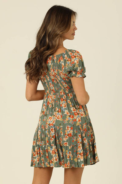 Fall Floral Dress