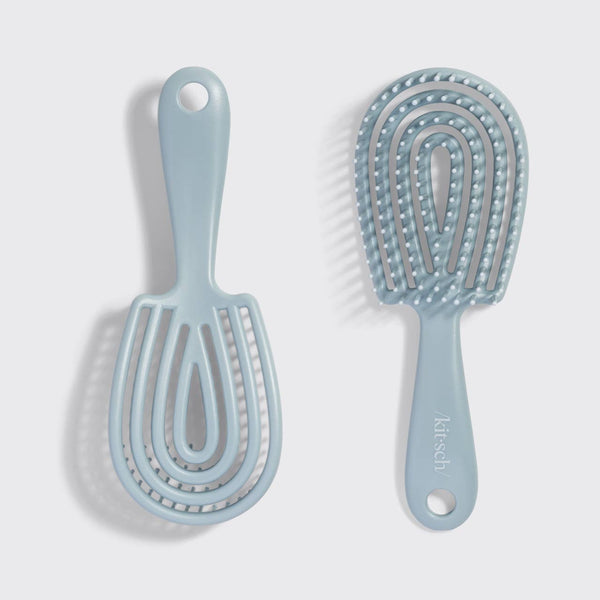 Mini Detangling Flexi Brush | Haze Blue
