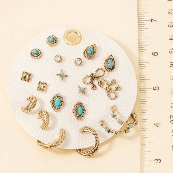 Antique Western Boho Earrings Set