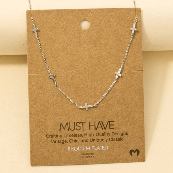 Gold Dipped Cross Necklace | Gold, Silver, Rose Gold