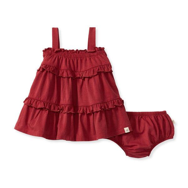 Classic Red Organic Cotton Dress