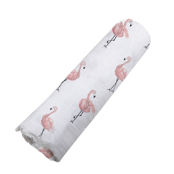 Bamboo Swaddle | Dancing Flamingo