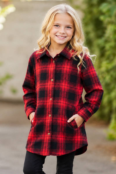 Cozy Days Buffalo Plaid Tunic