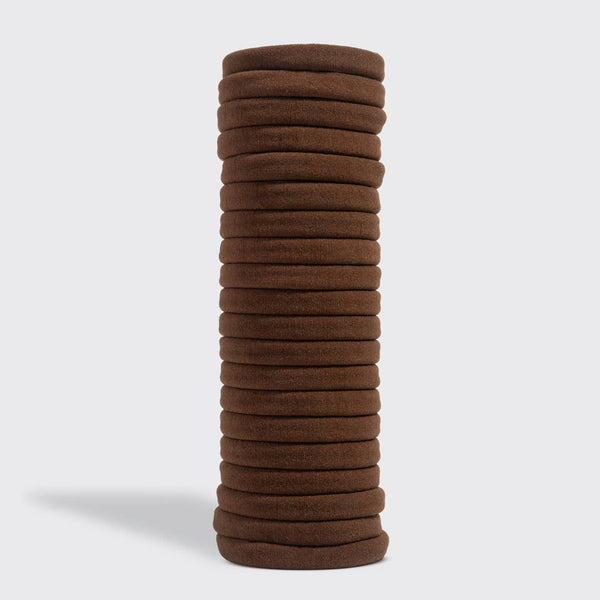 Eco-Friendly Nylon Elastics 20pc - Black/Chocalate