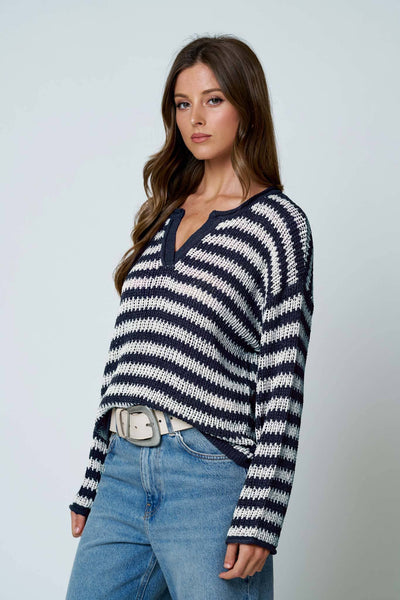 The Coastal Stripe Knit Sweater