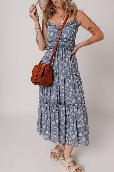 Phoebe Floral Dress | Blue