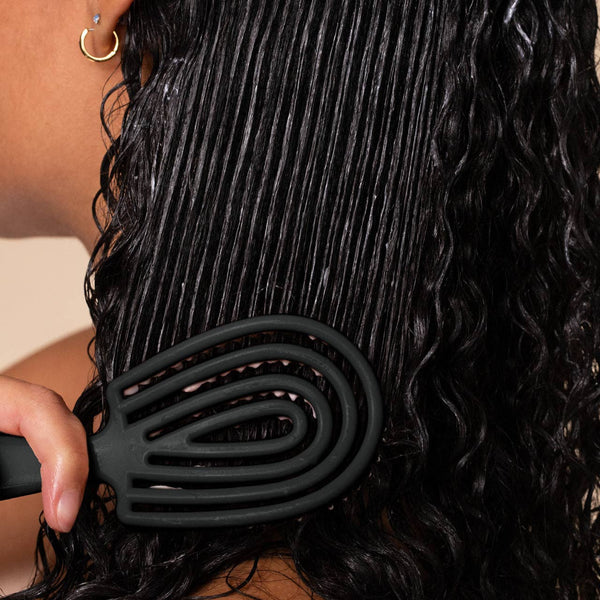 Mini Black Detangling Flexi Brush | Black