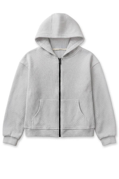 Everyday Waffle Zip Hoodie