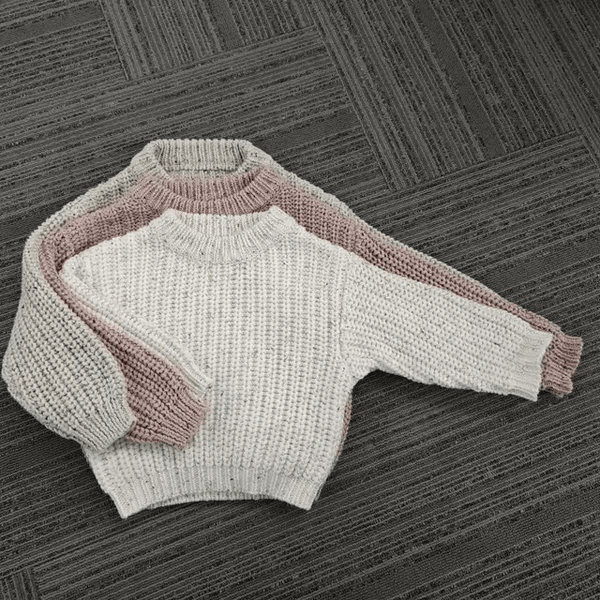 Mae Speckled Knit Sweater | Ivory