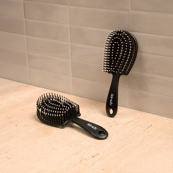 Mini Black Detangling Flexi Brush | Black