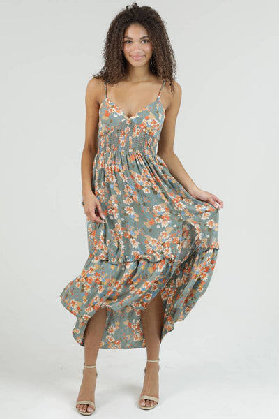 The Meadow Lace-Up Maxi Dress