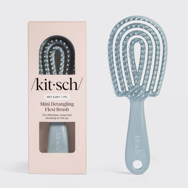 Mini Detangling Flexi Brush | Haze Blue