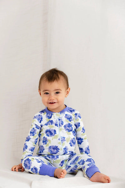 Hydrangeas Baby Romper