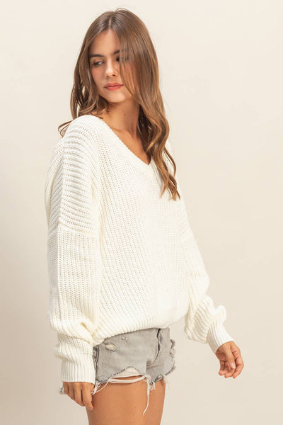 Purdy Oversized V-Neck Sweater