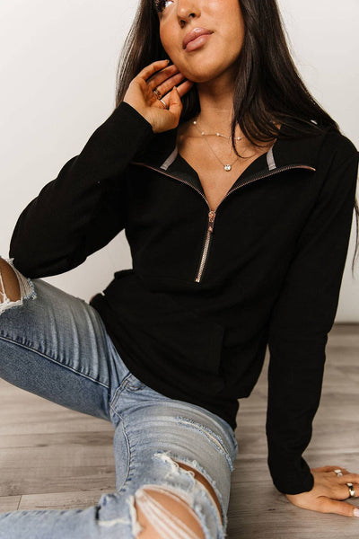 Midnight Rose | Half-Zip
